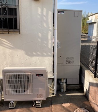 兵庫県明石市 K様 三菱電機エコキュート SRT-S375A 370L角型フルオート 交換工事 交換後