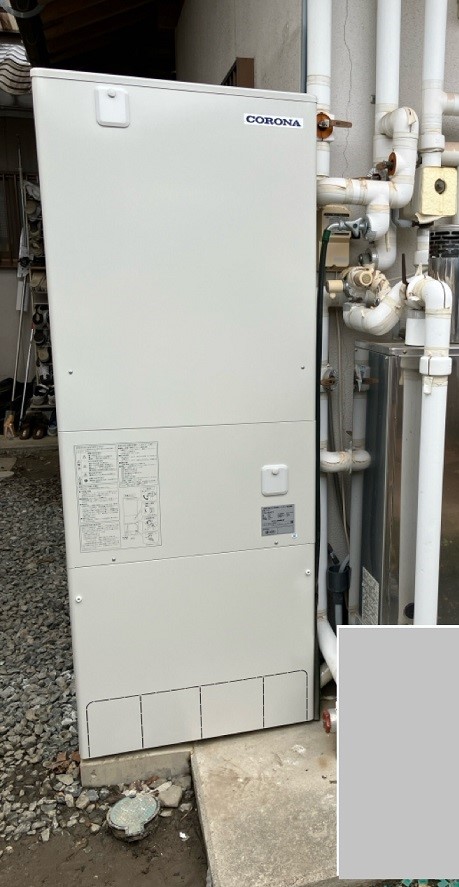 京都府亀岡市 M様 コロナエコキュート CHP-46AZ1 460L角型フルオート 交換工事 交換後