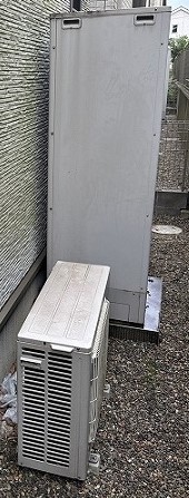 千葉県千葉市稲毛区  S様 コロナ エコキュート CHP-37AZ1 370L角型フルオート 交換工事 交換前
