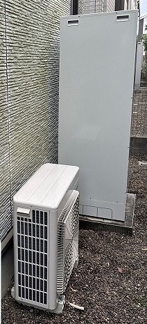 千葉県千葉市稲毛区  S様 コロナ エコキュート CHP-37AZ1 370L角型フルオート 交換工事 交換後