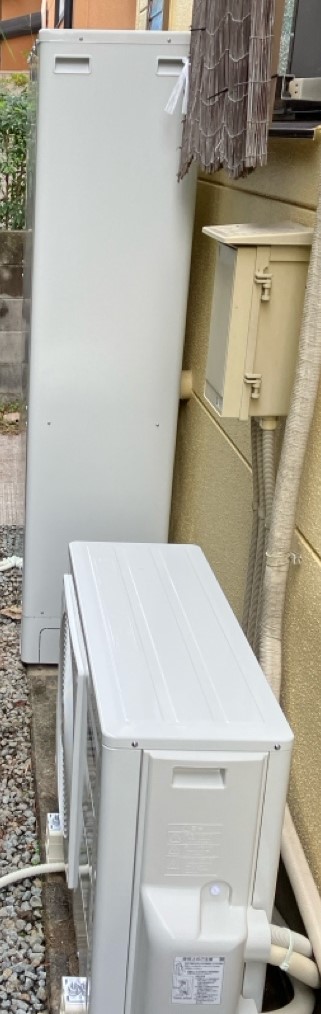 和歌山県海南市 Y様 コロナエコキュート CHP-E372AZ1 370L薄型フルオート 交換工事 交換後