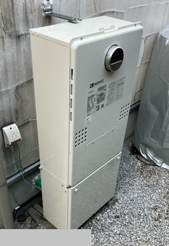 東京都府中市 M様 都市ガス ノーリツエコジョーズ GTH-C2461AW6H-1 BL  24号スタンダード（フルオート）給湯暖房給湯器（エコジョーズ） 交換工事 交換後