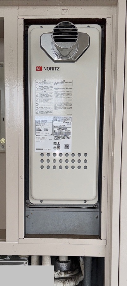 神奈川県相模原市緑区 H様 都市ガス ノーリツ給湯器 GQ-1628AWX-T-DX BL 15A  16号高温水供給式給湯器 交換工事 交換後