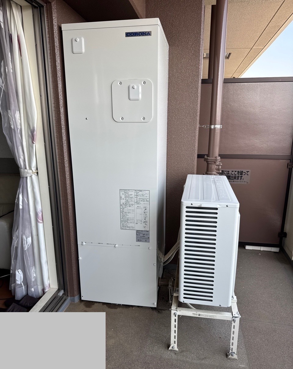 千葉県印西市 M様 コロナエコキュート CHP-S30AZ1-12 300L角型フルオート 交換工事 交換後