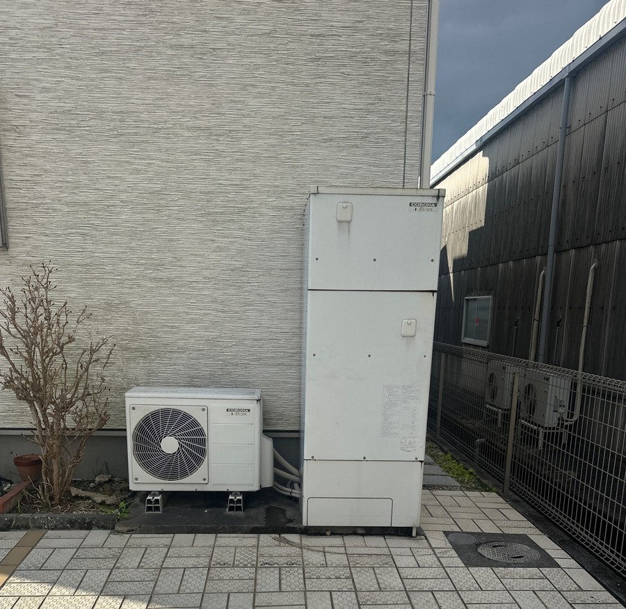 愛知県半田市 T様 コロナエコキュート CHP-46AZ1 460L角型フルオート 交換工事 交換前