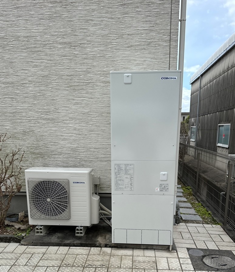 愛知県半田市 T様 コロナエコキュート CHP-46AZ1 460L角型フルオート 交換工事 交換後
