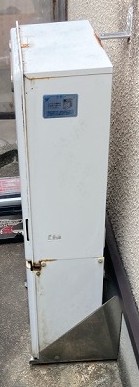 京都府京都市北区 M様 都市ガス ノーリツエコジョーズ GT-C2472SAW BL 24号オート追焚付給湯器 交換工事 交換前