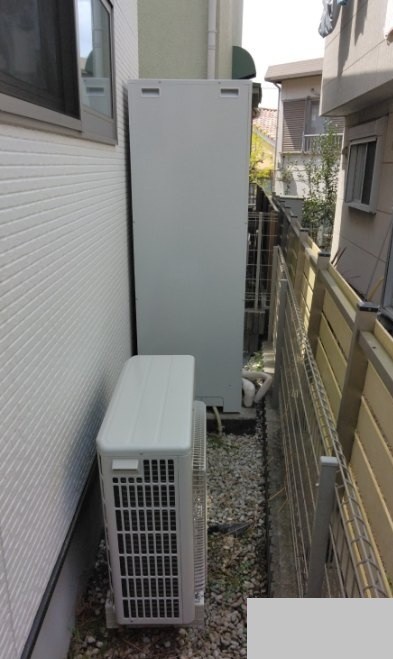 東京都町田市 Y様 コロナエコキュート CHP-37AZ1 角型 370L フルオート (高圧力型) 交換工事 交換後