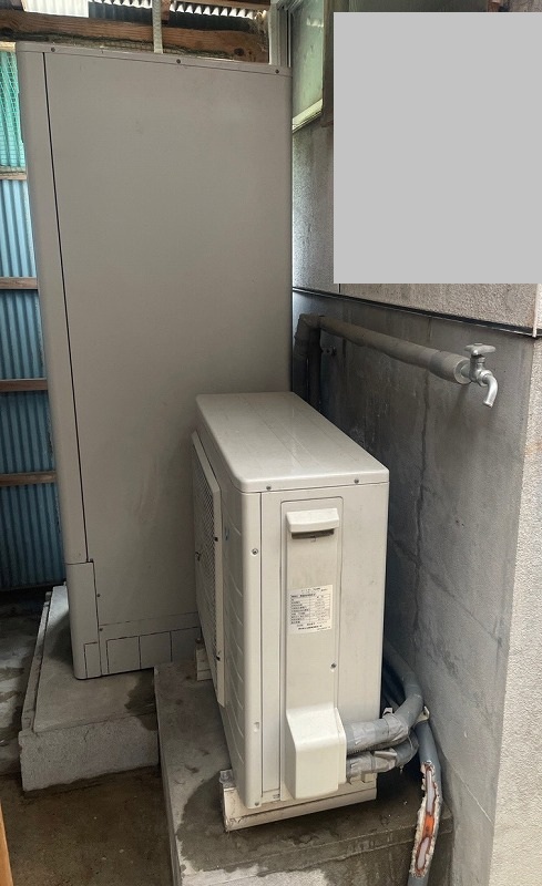 福岡県田川市 F様 ダイキンエコキュート EQA37YFV 370L角型フルオート 交換工事 交換前