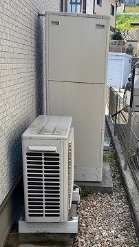 千葉県木更津市  Y様 コロナエコキュート CHP-E37AZ1 370L角型フルオート 交換工事 交換前