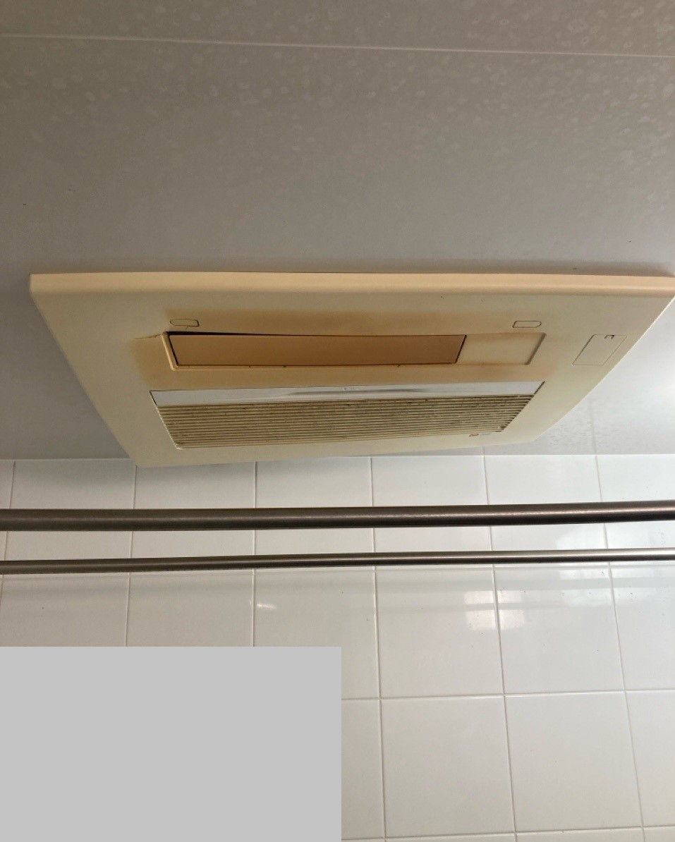 千葉県松戸市 M様 ノーリツ 温水式浴室暖房換気乾燥機（天井カセット形・標準タイプ） BDV-4106AUKNC-J2-BL 交換工事 交換前