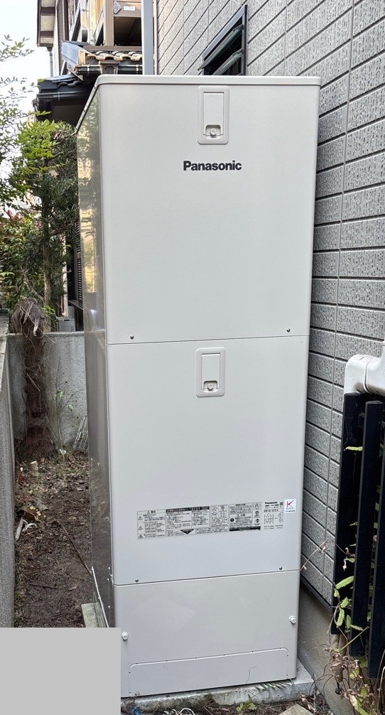 京都府木津川市 N様 パナソニックエコキュート HE-S37LQS 370L角型フルオート 交換工事 交換後