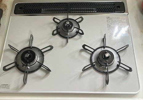 東京都墨田区 K様 パロマビルトインコンロ PD-509WS-60CVA リプラW600両面焼 交換工事 交換後