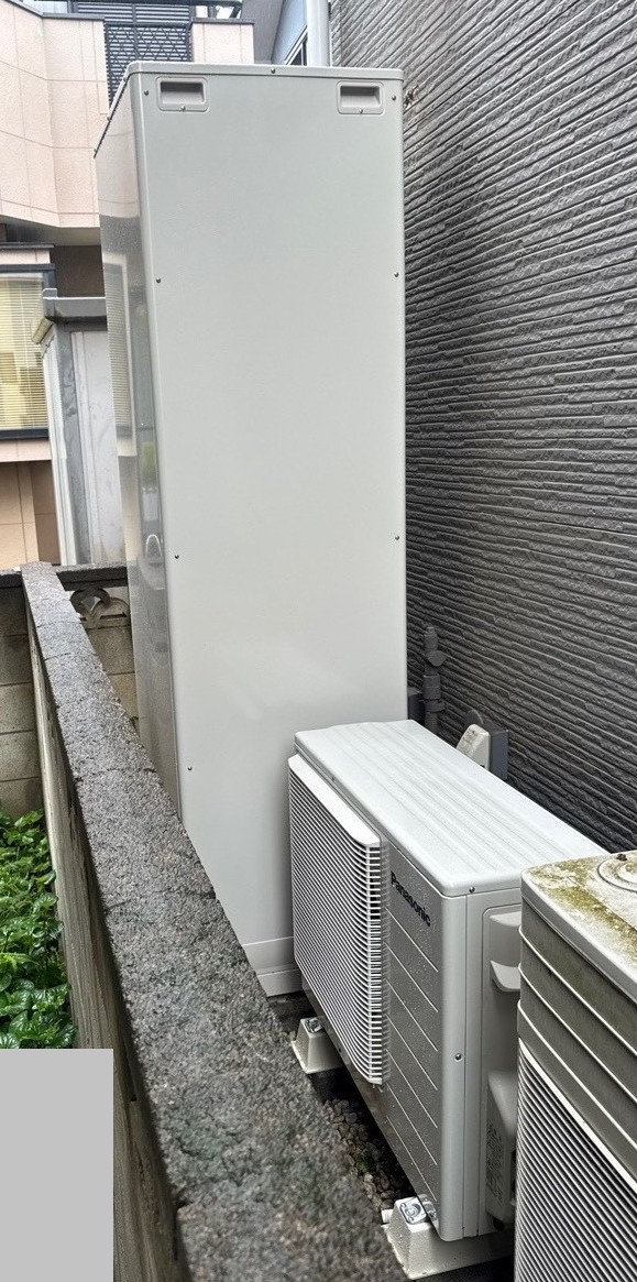 千葉県船橋市 A様 パナソニックエコキュート HE-SU46LQS 460L角型フルオート 交換工事 交換後