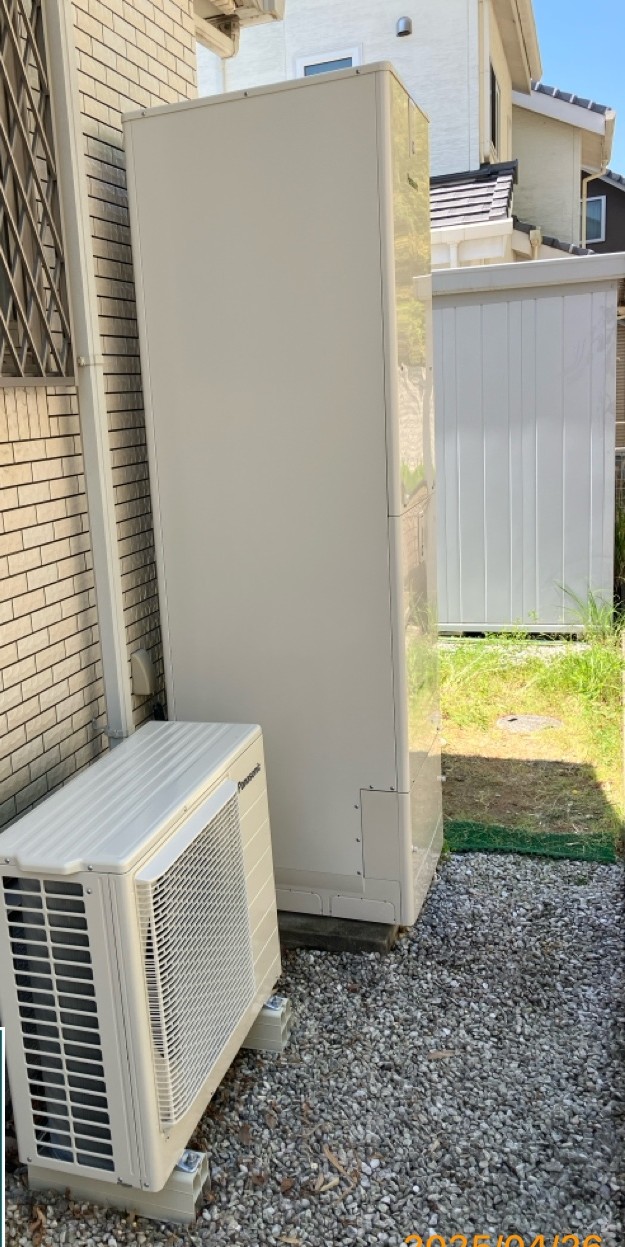 福岡県宗像市 T様 パナソニックエコキュート HE-J46LQS 460L角型フルオート 交換工事 交換後