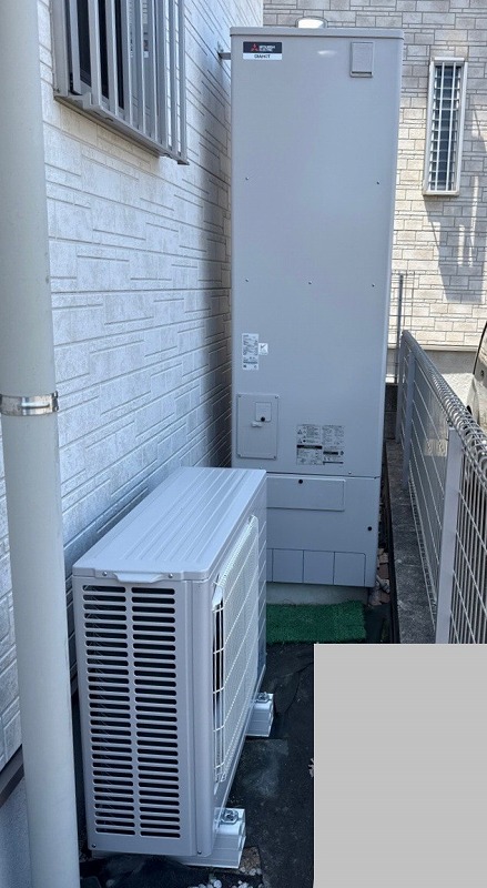 福岡県久福岡市城南区 J様 三菱電機エコキュート SRT-S466 460L角型フルオート 交換工事 交換後