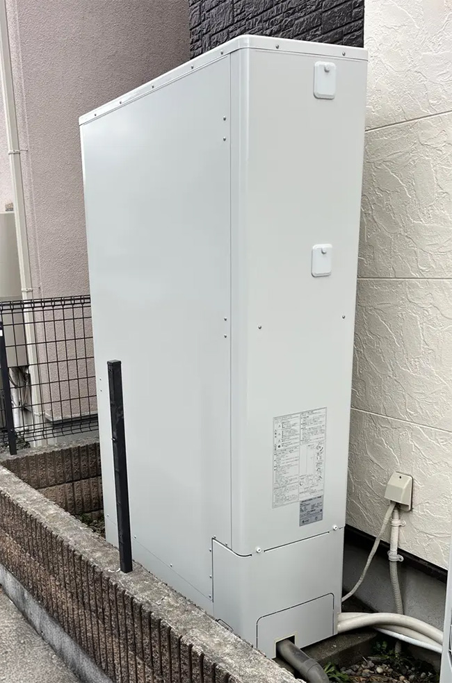 神奈川県相模原市南区 S様 コロナエコキュート CHP-E372AZ1 370L薄型フルオート 交換工事 交換後