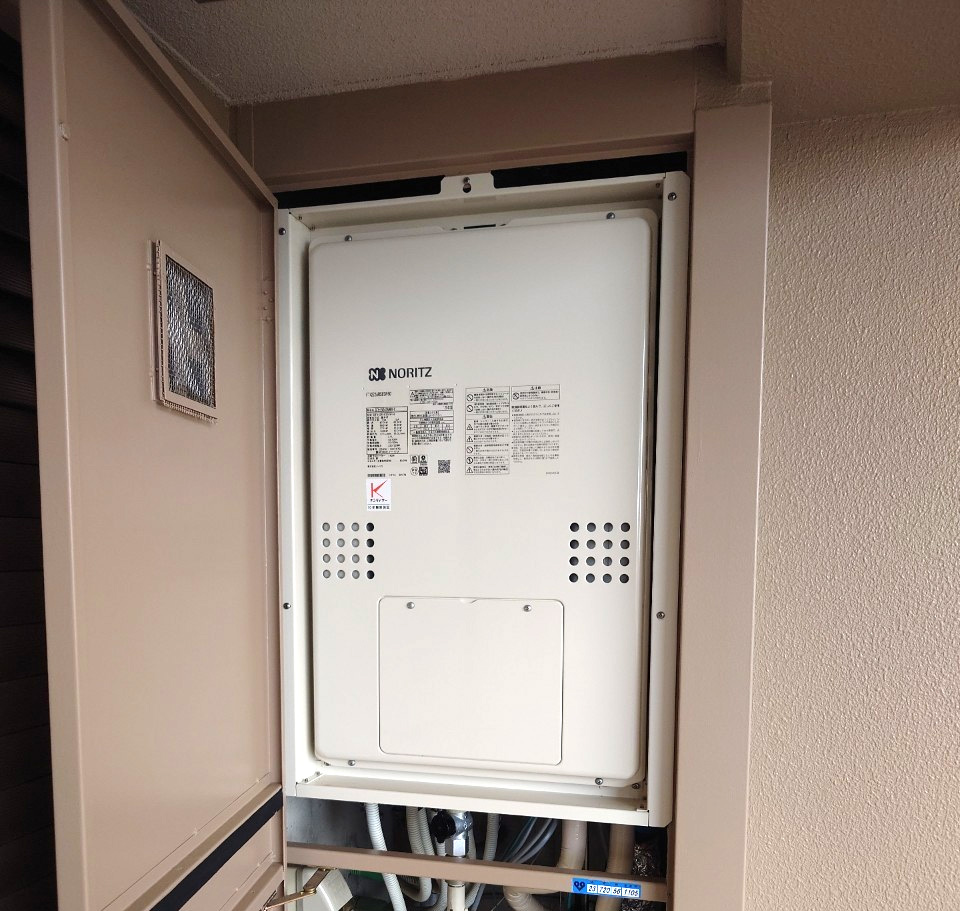 兵庫県西宮市 H様 ノーリツ   GTH-2454SAW6H-H BL 24号オート給湯暖房給湯器 交換工事 交換後