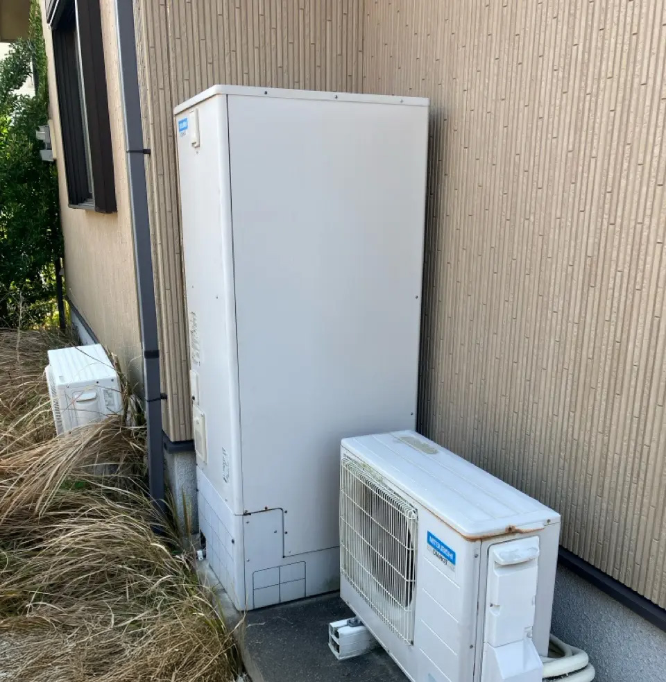 福岡県福津市 F様 三菱電機エコキュート SRT-S376 370L角型フルオート 交換工事 交換前
