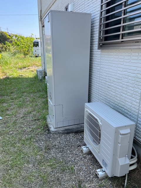 愛知県常滑市 K様 三菱電機エコキュート SRT-S466U 460L角型フルオート 交換工事 交換後