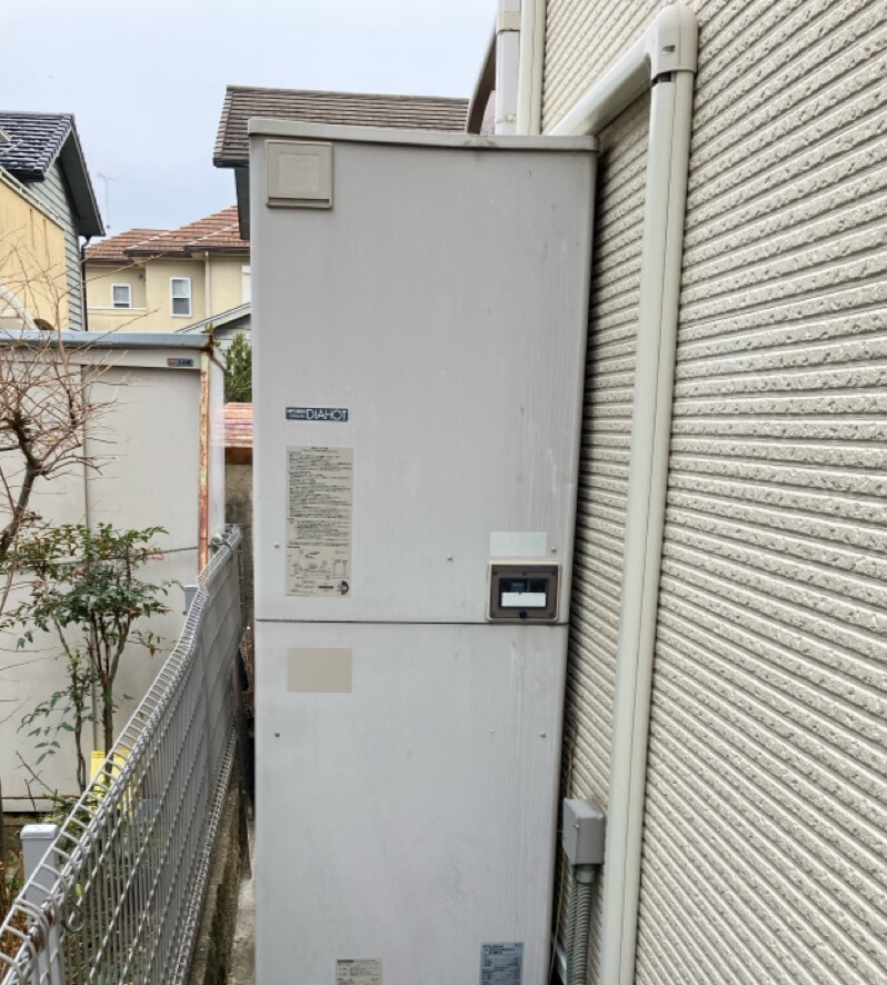 滋賀県大津市 N様 三菱電機エコキュート SRT-S466 角型 フルオート 高圧力型 交換工事 交換前
