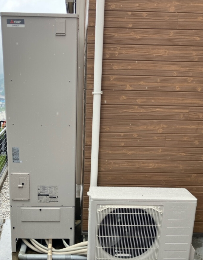 神奈川県横須賀市 H様 三菱電機 エコキュート　SRT-S466U　角型/フルオート/ハイパワー給湯290kPa 交換工事 交換後