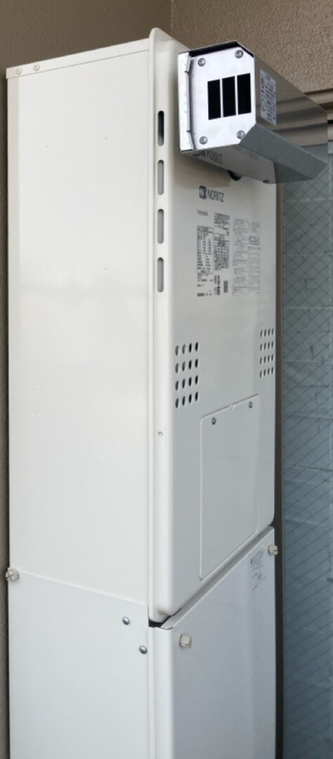 兵庫県明石市 N様 ノーリツ　GTH-C2460SAW3H-1 BL 　24号シンプル（オート）給湯暖房給湯器（エコジョーズ） 交換工事 交換後