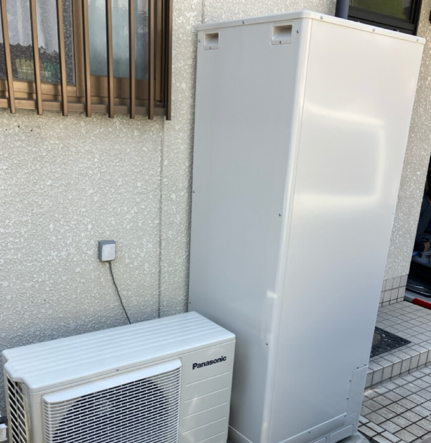 大阪府寝屋川市 H様 パナソニック エコキュート	HE-S37LQS 角型/フルオート/高圧力型180kPa 交換工事 交換後
