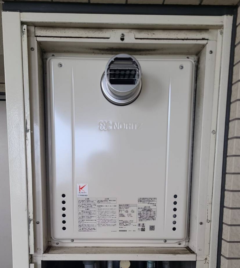 東京都足立区 O様 ノーリツ GT-2470AW-T BL  24号フルオート追焚付給湯器 交換工事 交換後