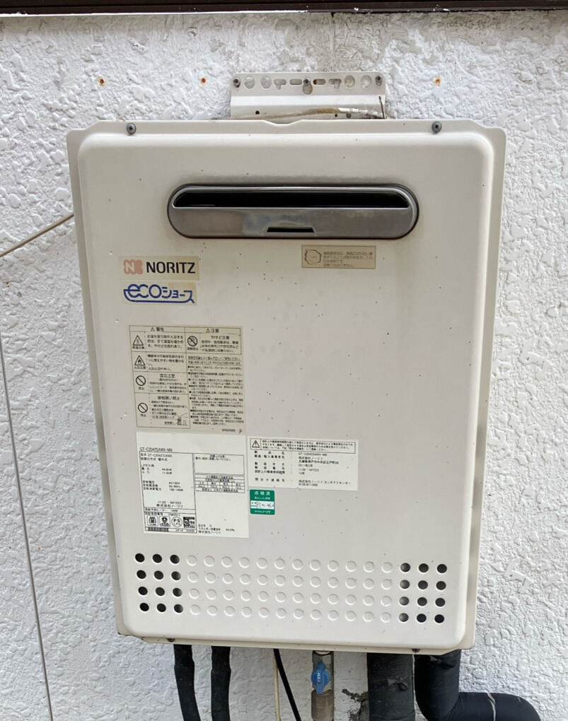 埼玉県本庄市 N様 ノーリツ GT-C2472SAW BL 24号オート追焚付給湯器（エコジョーズ） 交換工事 交換前