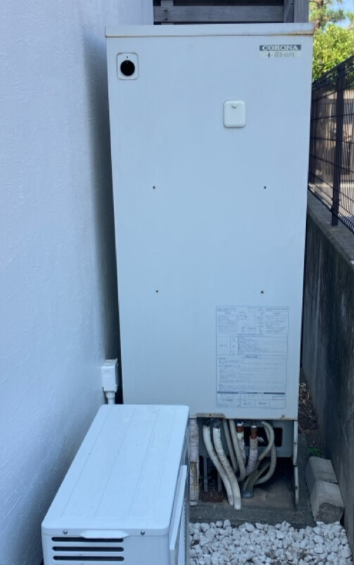亀岡市 K様 パロマ エコジョーズ FH-E2422SAWL 24号オート追焚付給湯器 交換工事 交換前