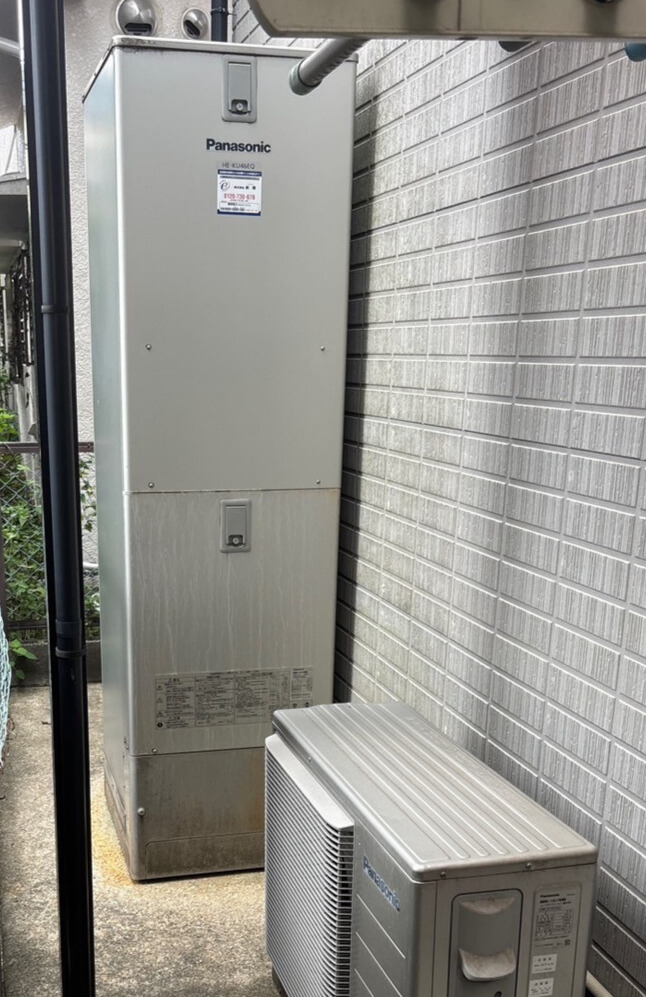 枚方市 M様 コロナ エコキュート CHP-37AZ1 角型/フルオート/高圧力型190kPa 交換工事 交換前