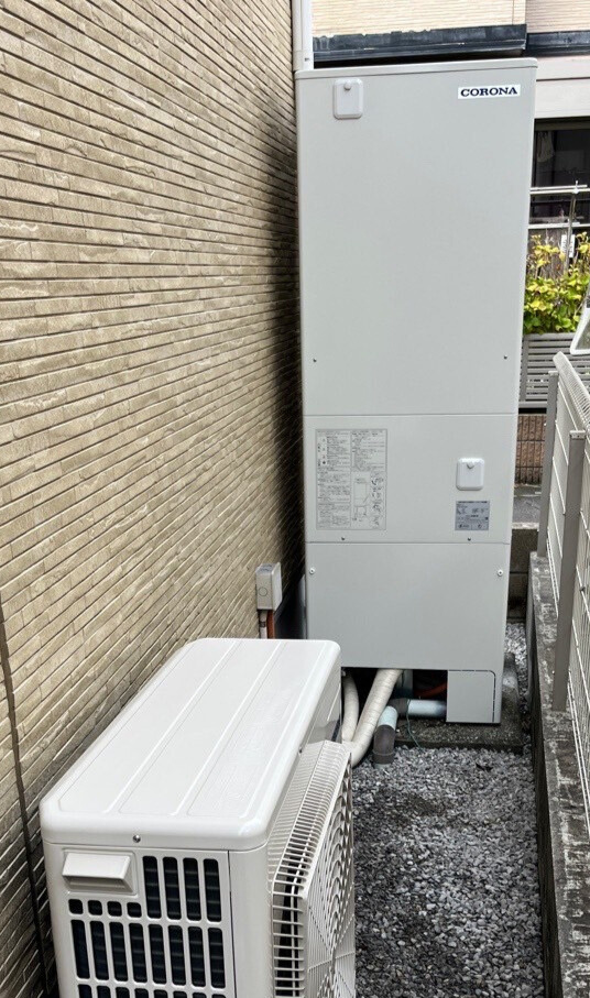 埼玉県三郷市 K様 コロナ エコキュート CHP-37AZ1 交換工事 交換後