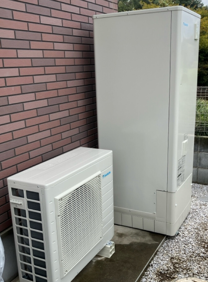 埼玉県上尾市 Y様 ダイキン エコキュート EQX37ZFV 角型/フルオート/パワフル高圧330kPa  交換工事 交換後