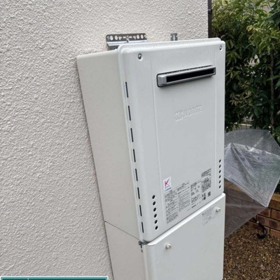 兵庫県川西市 I様 ノーリツ GT-2070SAW BL 20号オート追焚付給湯器 交換工事 交換後
