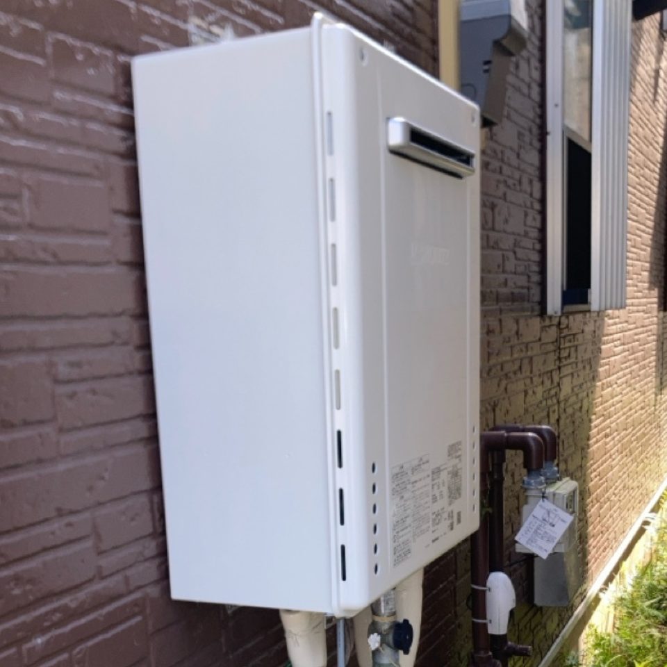 茨城県取手市 T様 ノーリツ GT-2070SAW BL 20号オート追焚付給湯器 交換工事 交換後