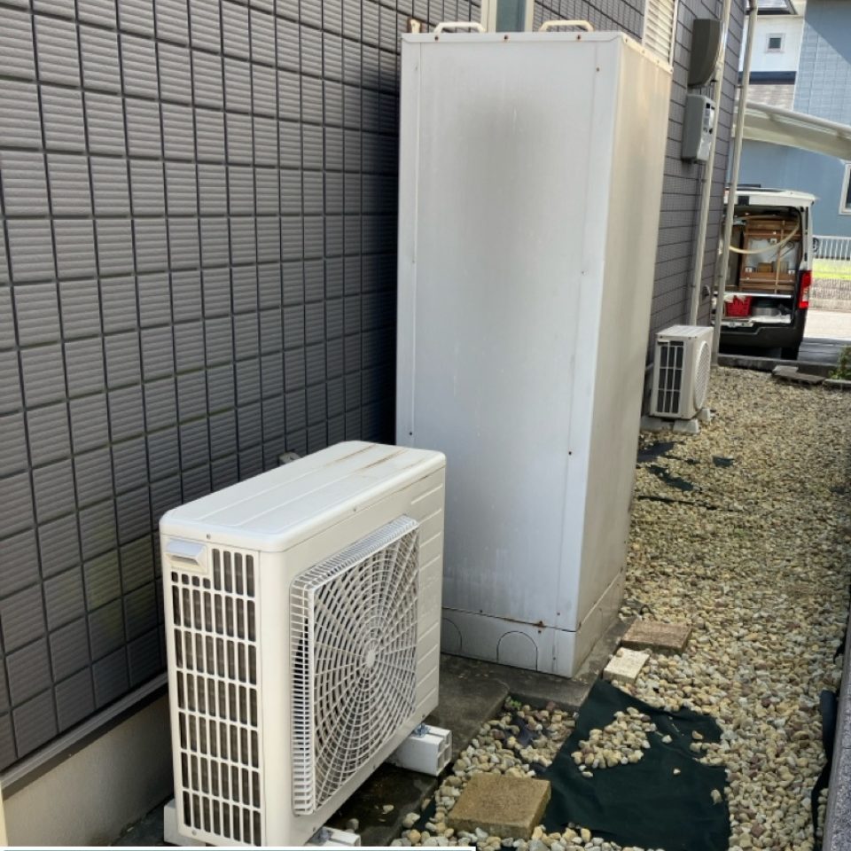 福岡県北九州市 H様 三菱電機 SRT-S467 フルオートエコキュート交換工事 交換前