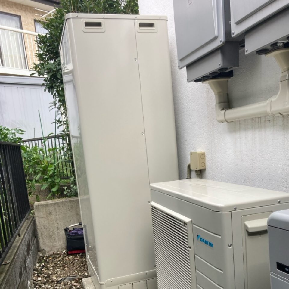神奈川県藤沢市 H様 ダイキン EQX37ZFV エコキュート 交換工事 交換後