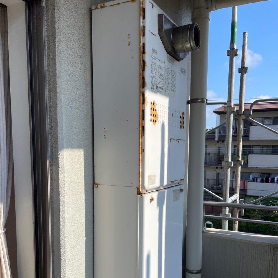 千葉市美浜区 M様 ノーリツ エコジョーズ GTH-C2460SAW3H-T-1 24号給湯暖房機 交換工事 交換前