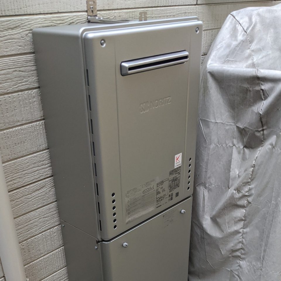 埼玉県草加市 O様 ノーリツ GT-C2472AW BL 24号フルオート追焚付給湯器 交換工事 交換後