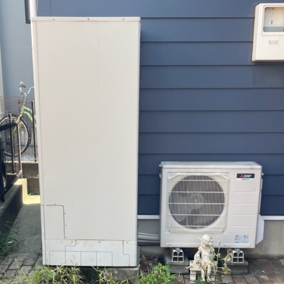 神奈川県茅ヶ崎市 T様 三菱電機 SRT-S377U エコキュート交換工事 交換前