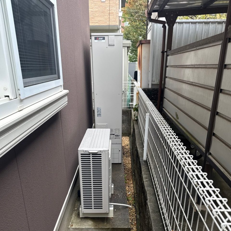 千葉県習志野市 S様 三菱電機 エコキュート SRT-S377UZ（薄型・ハイパワー給湯）交換工事 交換後