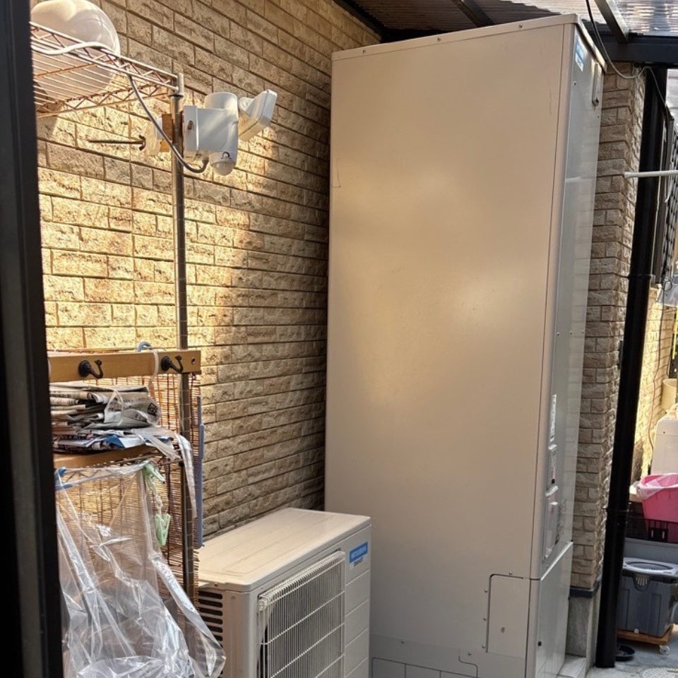 滋賀県米原市 S様 三菱電機 SRT-S467U 角型フルオートエコキュート 交換工事 交換前