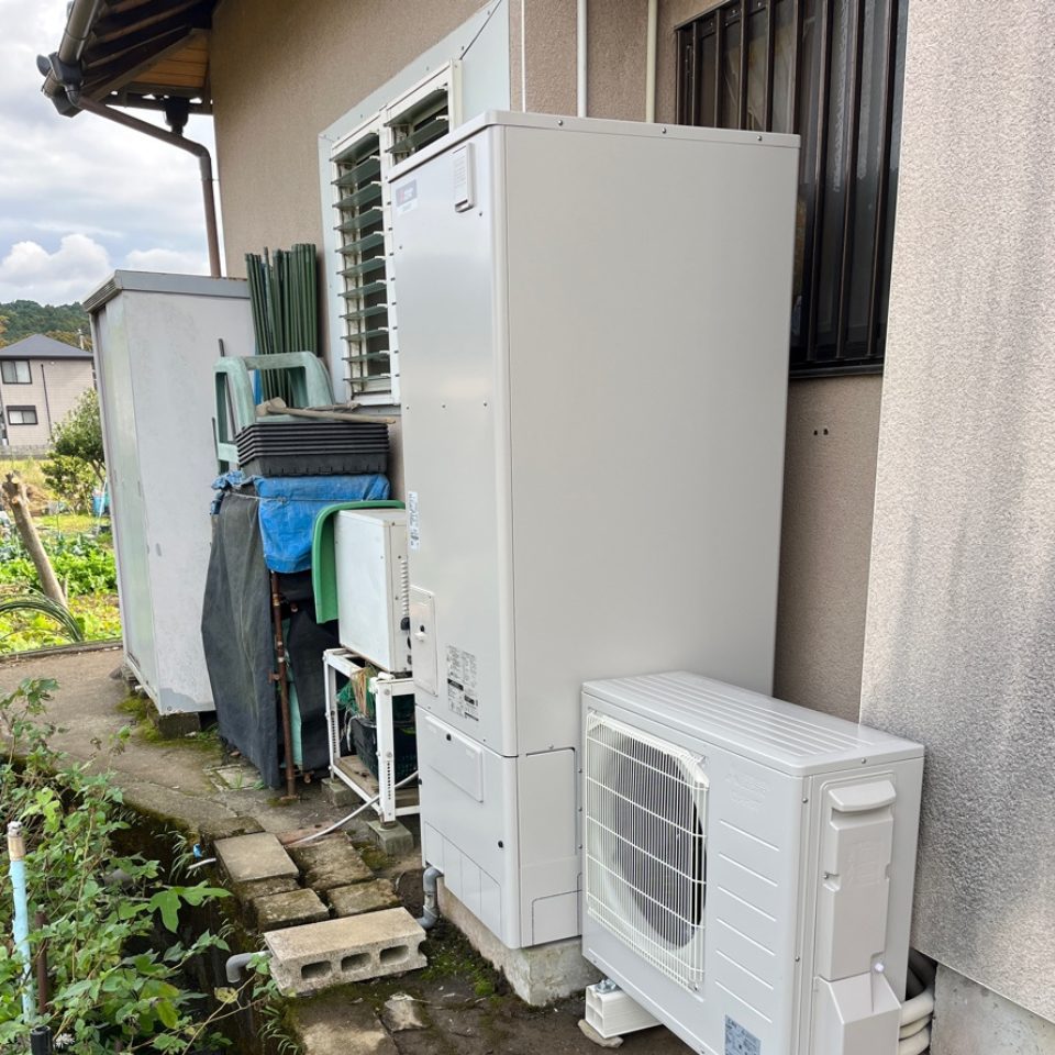 静岡県裾野市 H様 三菱エコキュート SRT-S377U（フルオート・ハイパワー給湯）交換工事 交換後