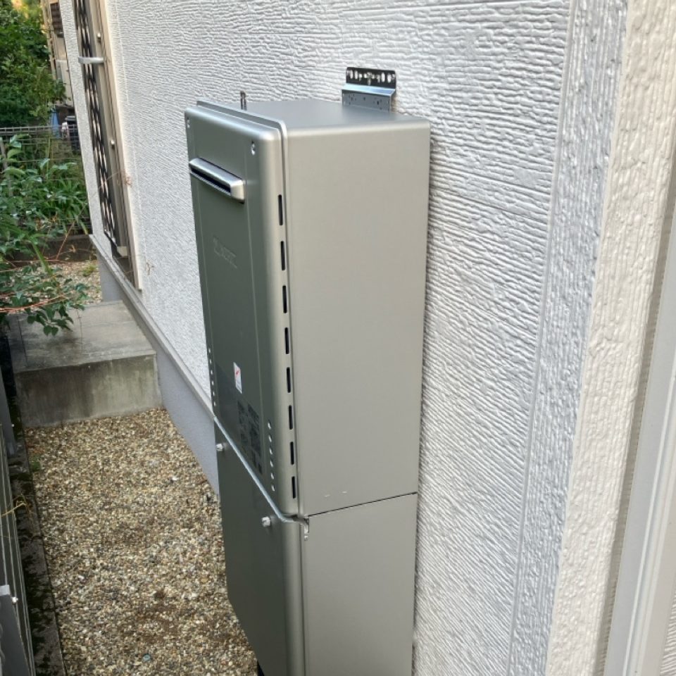 愛知県愛西市 Y様 ノーリツ GT-C2072SAW-1 BL 20号オート追焚付給湯器（エコジョーズ）交換工事 交換後