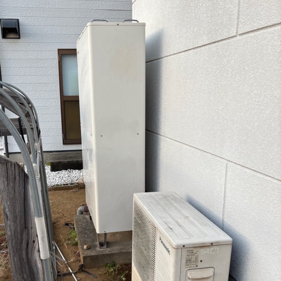 茨城県龍ケ崎市 K様 パナソニック HE-H37LQS エコキュート交換工事 交換前