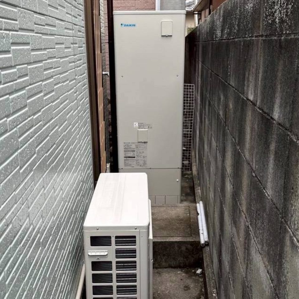 大阪府岸和田市 I様 ダイキン EQX37ZFV エコキュート交換工事 交換後