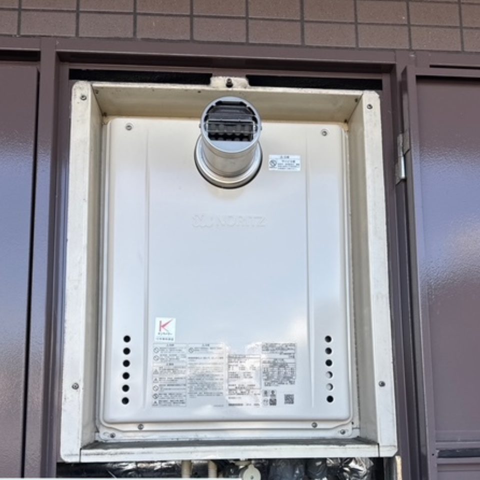 岐阜県岐阜市 S様 ノーリツ GT-2070SAW-T-1 BL 20号オート追焚付給湯器 交換工事 交換後