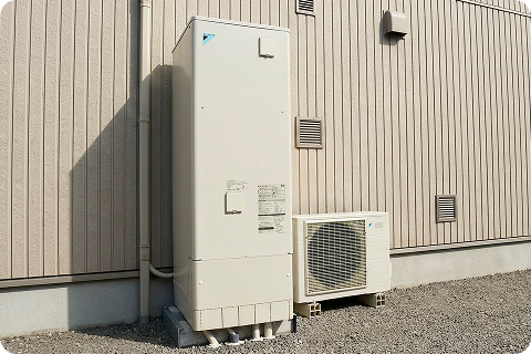 設置されたエコキュート