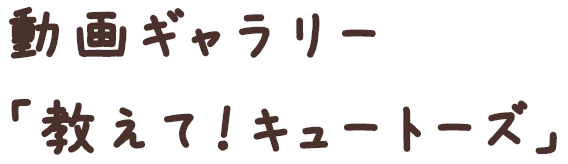 動画ギャラリー「教えて！キュートーズ」